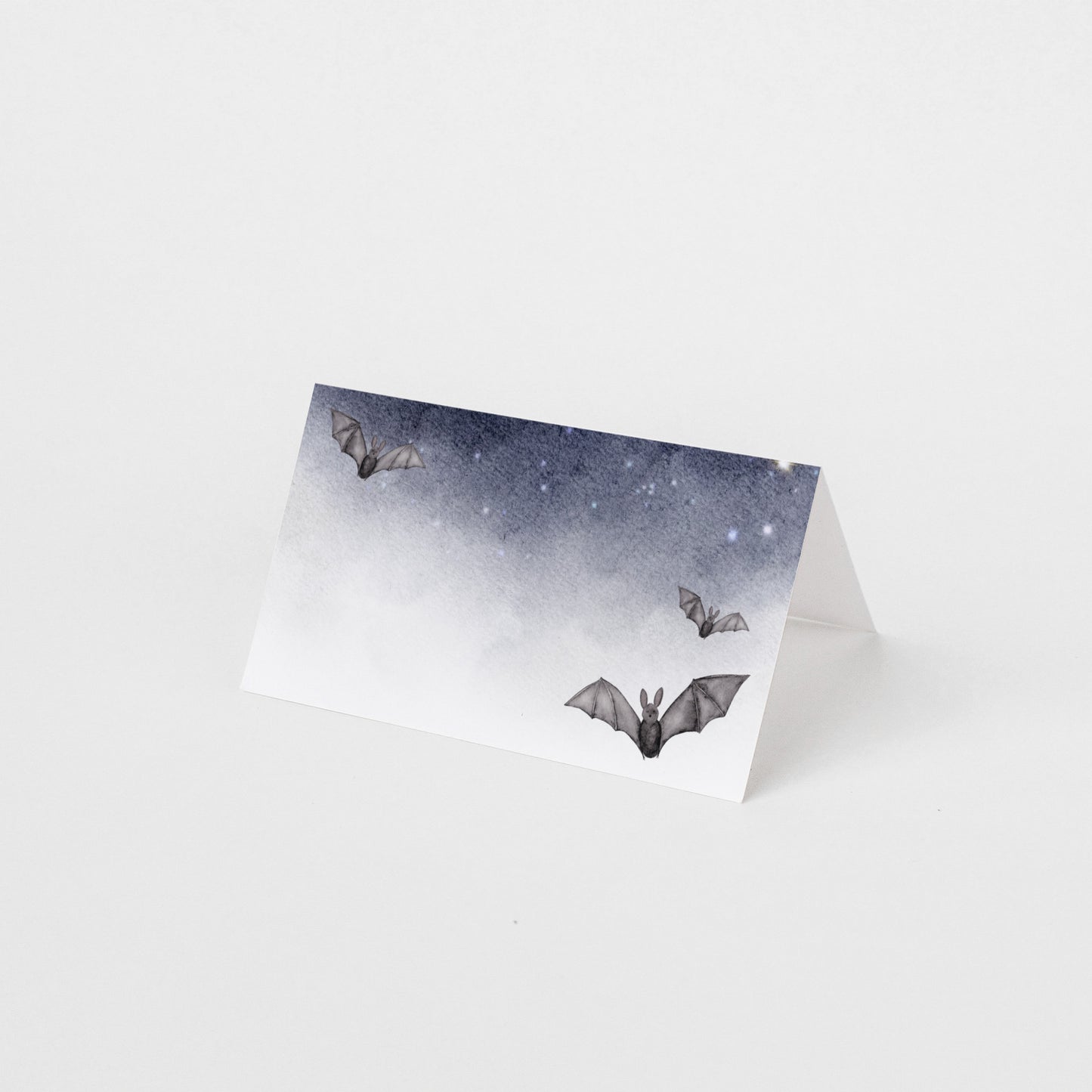 Spooky Bats Halloween Folded Place Cards Set of 12