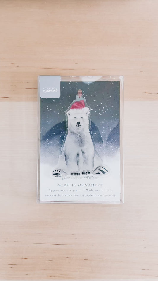 Polar Bear Acrylic Ornament
